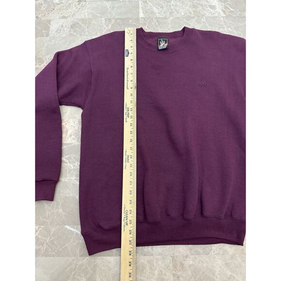 Vintage Olympic Sweatshirt Mens Purple JC Penney USA Embroidered Size Medium - Picture 6 of 10